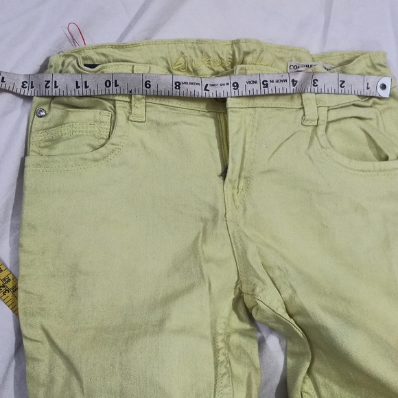 ✅Green jeans with adjustable elastic - Picture 3 of 5